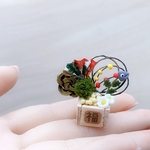 ミニチュア　節分　アレンジメントハンドメイド