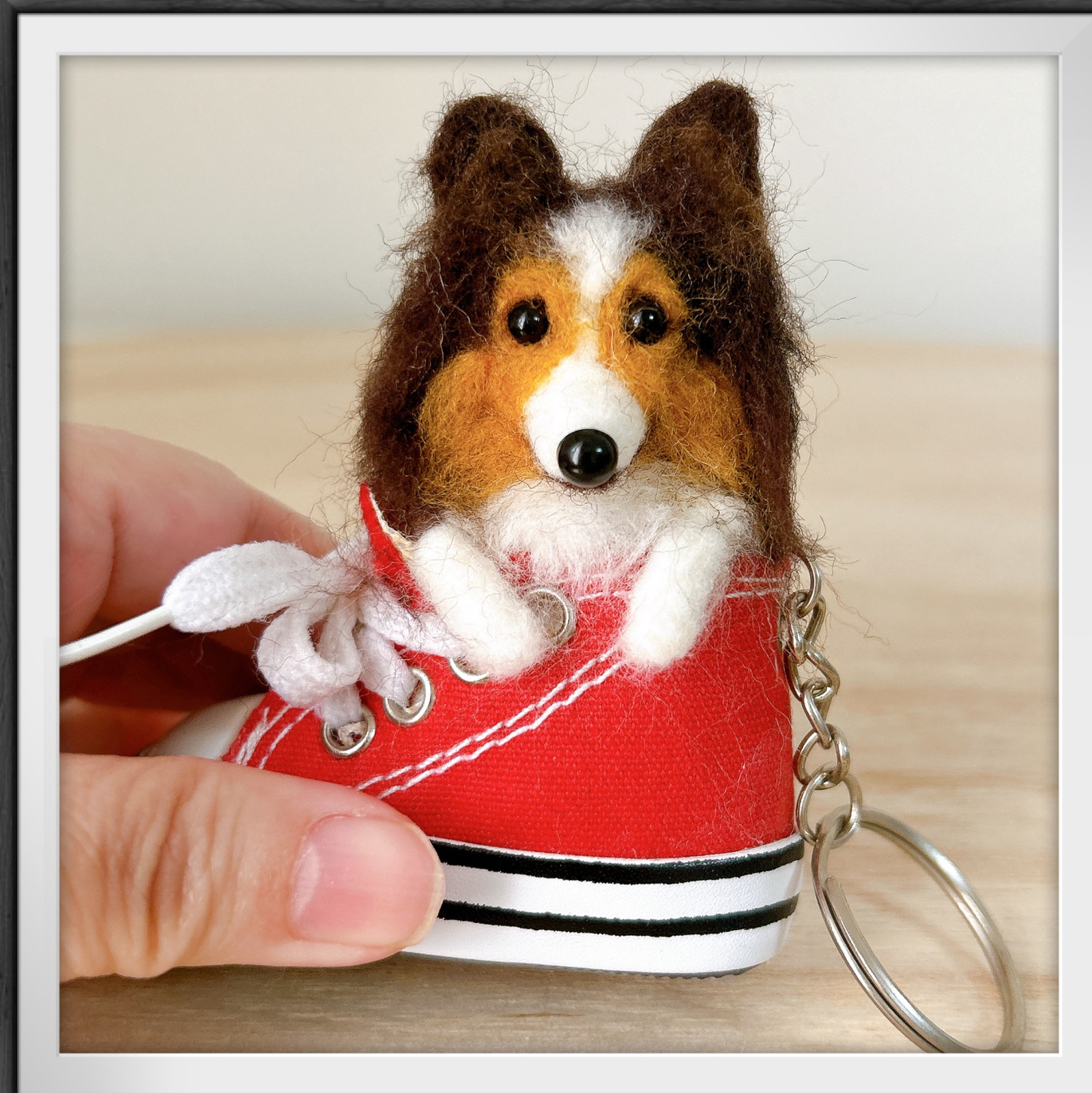 ハンドメイド 羊毛フェルト シェルティー シェルティ コリー犬