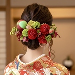 成人式、卒業式、結婚式、大正レトロな和装用、髪飾り、ヘアーアクセサリー