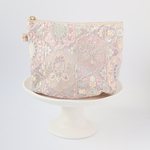 A マチ付き　14cmファスナー　インド刺繍生地 