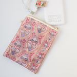 マチ無し　12cmファスナー　インド刺繍リボン　(お試し価格)