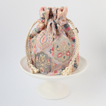 巾着　D インド刺繍リボン　