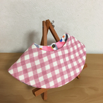 【送料込】☆使い勝手一番☆まんまるスタイ＊チェックローズ