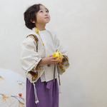 【new】和を嗜む、童の水干。桜と七宝つなぎ 50cm〜140cm / ペンギンのおしり® こどもの日 七五三