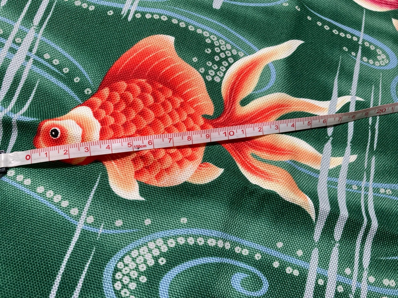 グリーン　きんぎょ　熱帯魚　金魚　ふんわりスカート　ギャザースカート　スカート大人　スカート