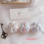 ♡リバティ木目込み手毬5㎝3個セット♡〜mignon Rose terne〜
