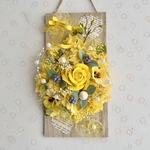 🌼明るく照らすイエロー&パールのアレンジメント