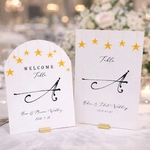 【10枚セット】 星 テーブルナンバー 結婚式