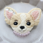 yukichan様専用ページ     もふもふわんこブローチ(オーダー)  猫 ペット  手刺繍  ビーズ刺繍  うちの子  プレゼント