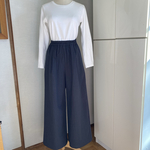 ☆初夏SALEしっかりコットン　ワイドパンツ