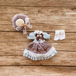 JANAYA ハンドメイド　オビツ11服　ボニーバニー服　チョコミント熊ワンピース　3点セット