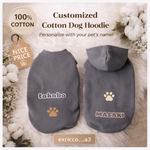 【チャコールグレー犬服】cotton100% 名入れ無料