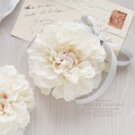 【Special Price♩】ふんわり芍薬のおしろいコサージュ -Ivory & Pink gradation