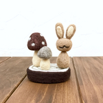 野うさぎ&キノコ