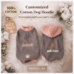 【★チャコールライト】犬服・普通犬・フレブル・パグcotton100%   名入れ無料　リブ色変更可