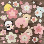 【受注生産】#167 クラフトパンチ 壁面 桜 動物 入園 卒園 春 セット