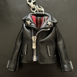 馬革タンニンライダースジャケットキーホルダー
