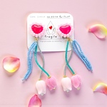 カラフルチューリップ #Pink ピアス/イヤリング