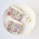 ミニミニポーチ　ファスナー6cm×5cm インド刺繍リボン