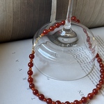 red agate necklace