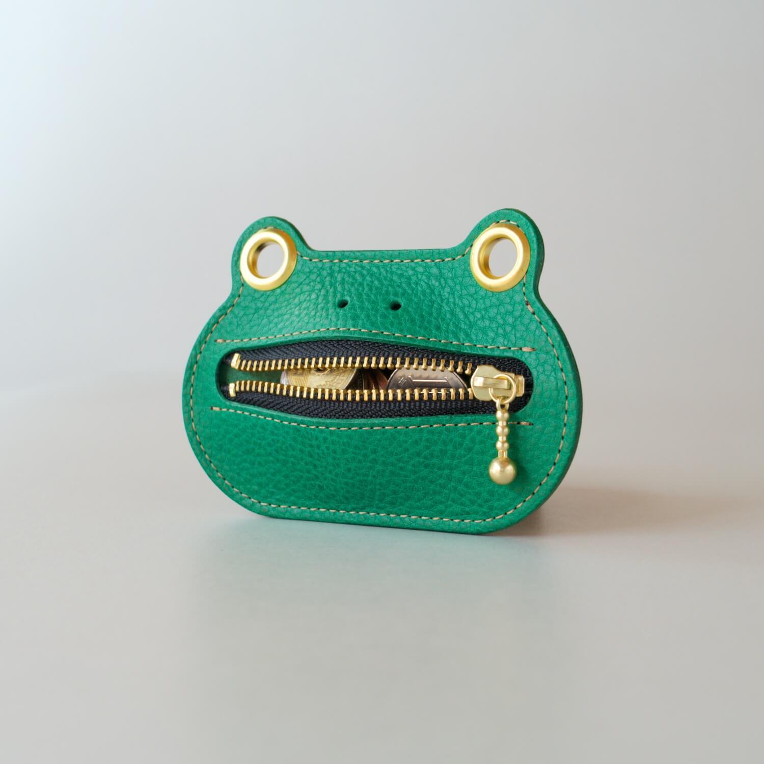 カエルのコインケース『FUNKY』｜本革 小銭入れ - whiMsy'S GALLERY
