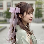 成人式髪飾り　振袖　袴　成人式　卒業式　前撮り　\4色から選べる/ ＊ゆるかわ＊❤︎キュートなリボン❤︎