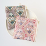 2色セット　10cmファスナー×10cm  インド刺繍リボン