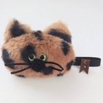 【茶×黒ぶち】もじゃ猫ゴムバンド