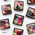 【10点】ꫛꫀꪝ✧‧˚とびっきり可愛いスクエアチョコレート🤎ピアス/イヤリング