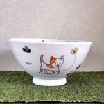 飯碗(中)　にゃんこ　