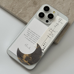 【全機種対応】My moon. gray ×ステッカー アルコールインクアート スマホステッカー/インナーシート