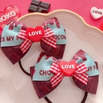 ミント　チョコリボン♡ ハンドメイド　リボン　ヘアクリップ　バレンタイン　Fancy girly