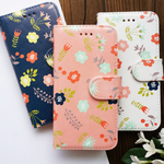 【手帳型】小さな花畑 お花のデザインシリーズ 各機種ケース対応<スマホケース/iphoneケース/アイフォンケース/スマホカバー/iphoneカバー>