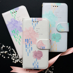 【手帳型】”秘密”のメッセージ お花のデザインシリーズ 各機種ケース対応<スマホケース/iphoneケース/アイフォンケース/スマホカバー/iphoneカバー>