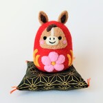 【t様専用】かわいい馬だるま