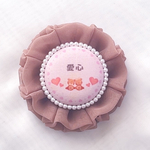 【チョコカラー】お名前入りキーホルダー  裏返っても安心petit loulou
