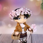 桜の花冠（ねんどろいどどーるサイズ）布花