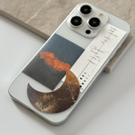 【全機種対応】My moon. ×ステッカー　アルコールインクアート スマホステッカー/インナーシート