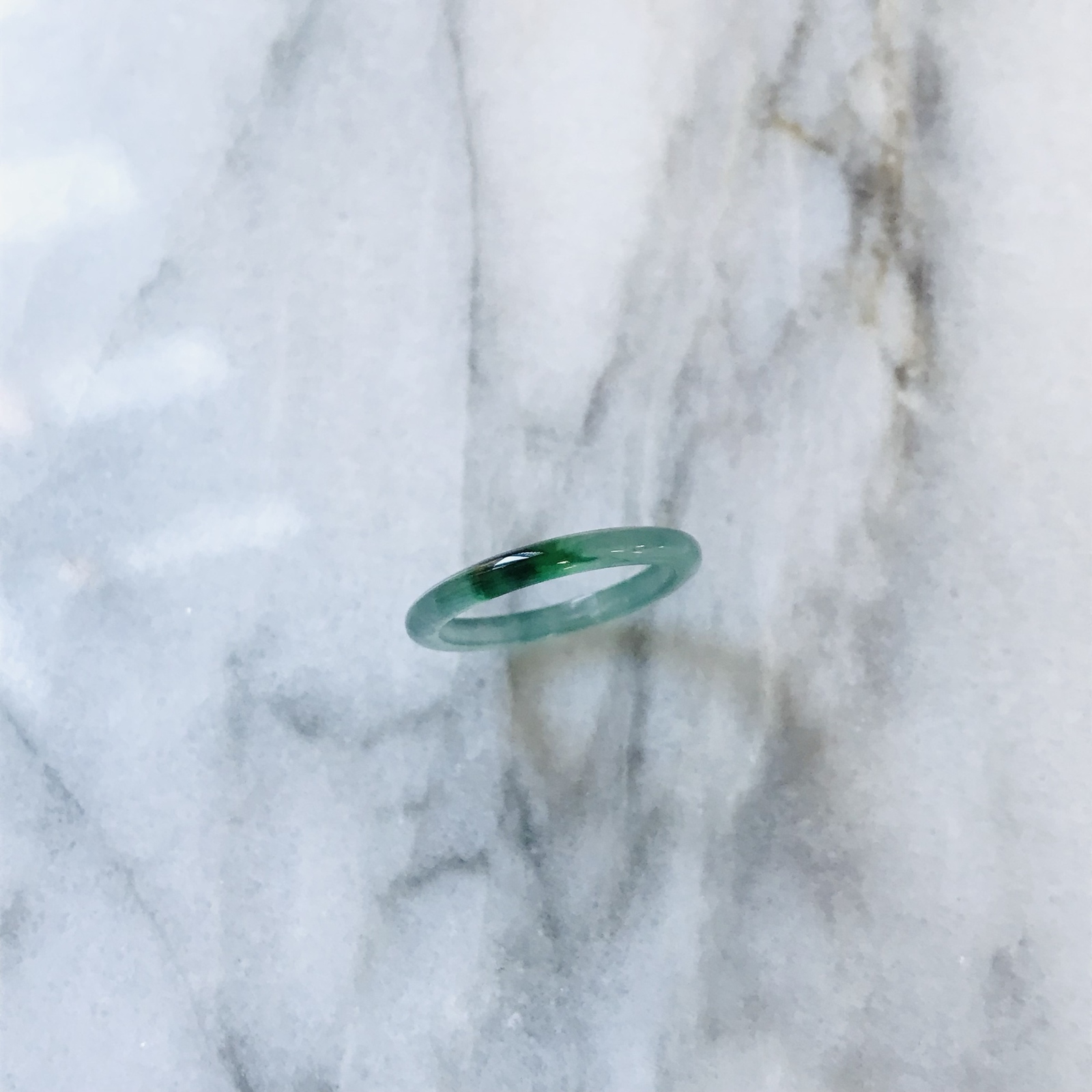 R340-0015］ ジェイド JADE ヒスイ 本翡翠 くりぬき リング 天然石 