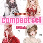 【新作先行】Valentine collection / compact set / 25種類各3枚 / cotton melody / 人物ステッカー /装飾ステッカー 【ノベルティ付】