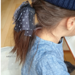 再販‼ ふわふわ チュール の ヘアゴム