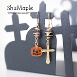 [再販] Happy☆Halloweenイヤリング《ジャックオーランタン》ハロウィン
