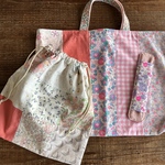 tm様専用☆リバティ　パッチワークのレッスンバッグ☆
