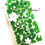 iPhone ケース 押し花 手作り♡iPhone7.6plus.6splus用