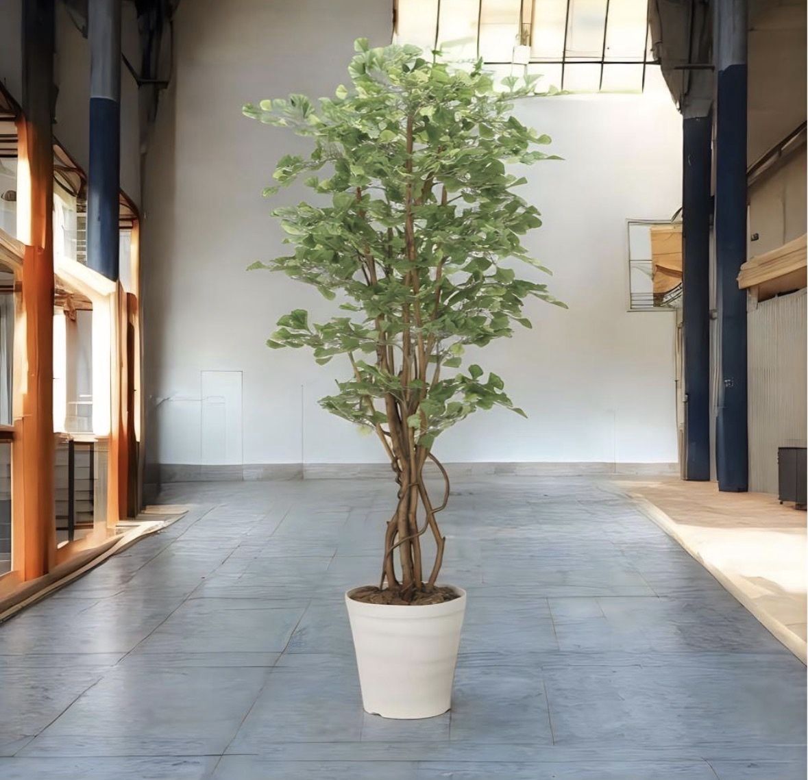 光触媒　人工観葉植物　ウォールグリーン　フェイクグリーン　イチョウの木1.8 光触媒 人工観葉植物 ウォールグリーン フェイクグリーン イチョウの木