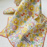 ★送料無料★ リバティクロス◆お弁当包み◆ランチョンマット　Betsy yellow orange  50x50cm 巻きロック