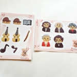 お菓子から生まれた音楽室 〜作曲家と楽器のクッキーシール〜