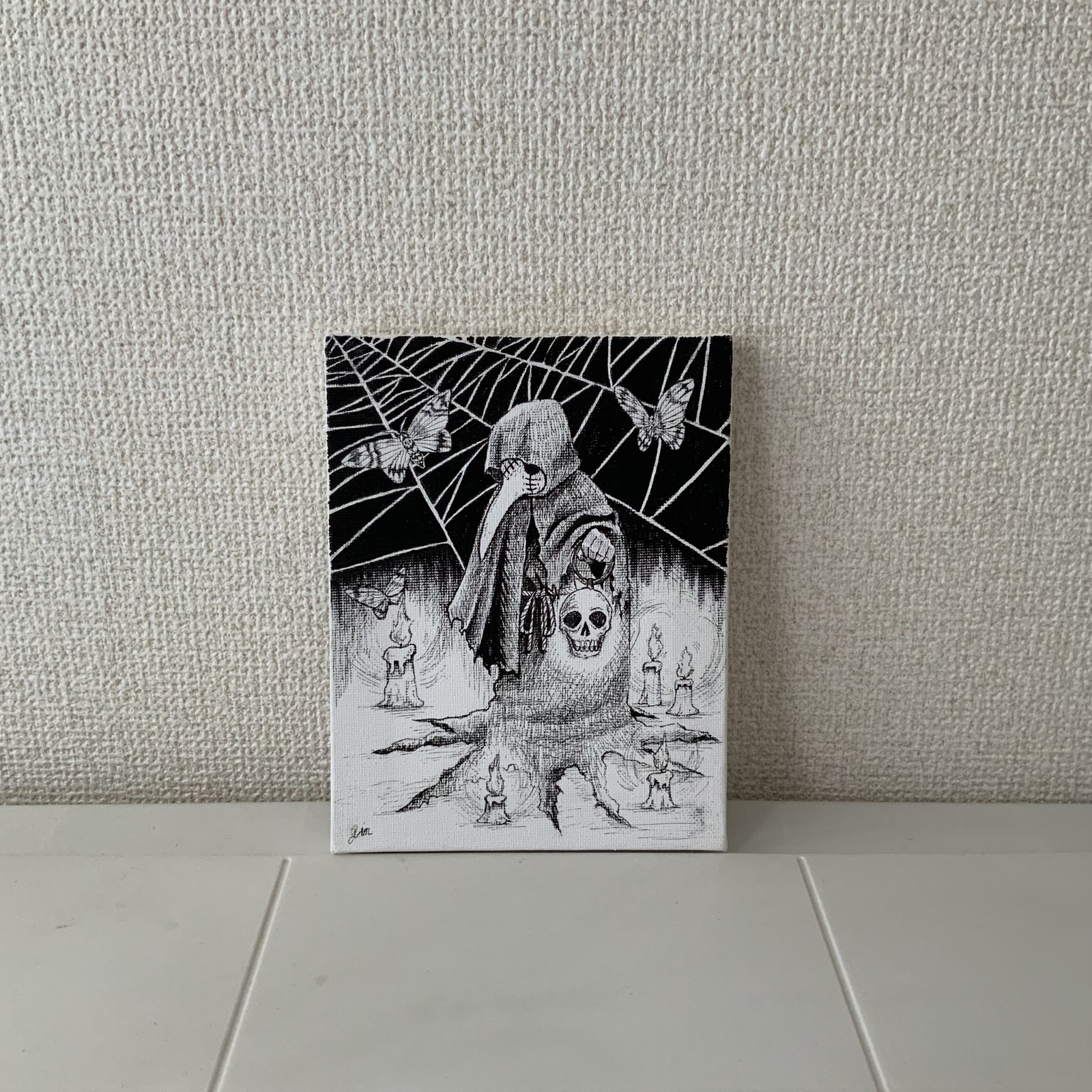 キャンバスにペン画 キャンバス画（油性ペン）MONTAGE2024／販売情報｜su_nosuke