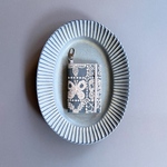 吊るせるミニノート　MDノートライトA7  foresttile  gray   mina perhonen sonokana