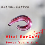 Vitality Ear Cuff（ガーネット）：波動玉®【現品一点物】